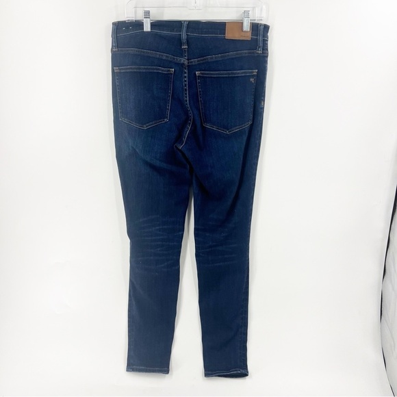 ✅MADEWELL  "9" HIGH-RISE SKINNY" JEANS DARK WASH EUC SIZE 30 - Picture 6 of 7